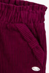 Plum Cord Bow Pant - Tartine et Chocolat FW25