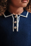 Knit Pleated Dress-Tartine et Chocolat FW25