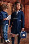 Knit Pleated Dress-Tartine et Chocolat FW25