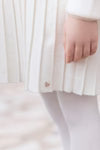 Pleated Knit Dress-Tartine et Chocolat FW25
