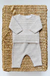 2PC Ribbed Knit Set-Tartine et Chocolat FW25