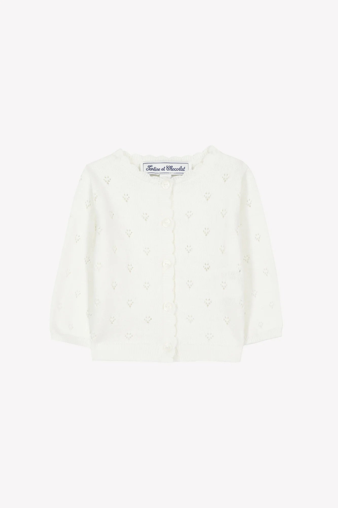 Openwork Cardigan-Tartine et Chocolat SP26