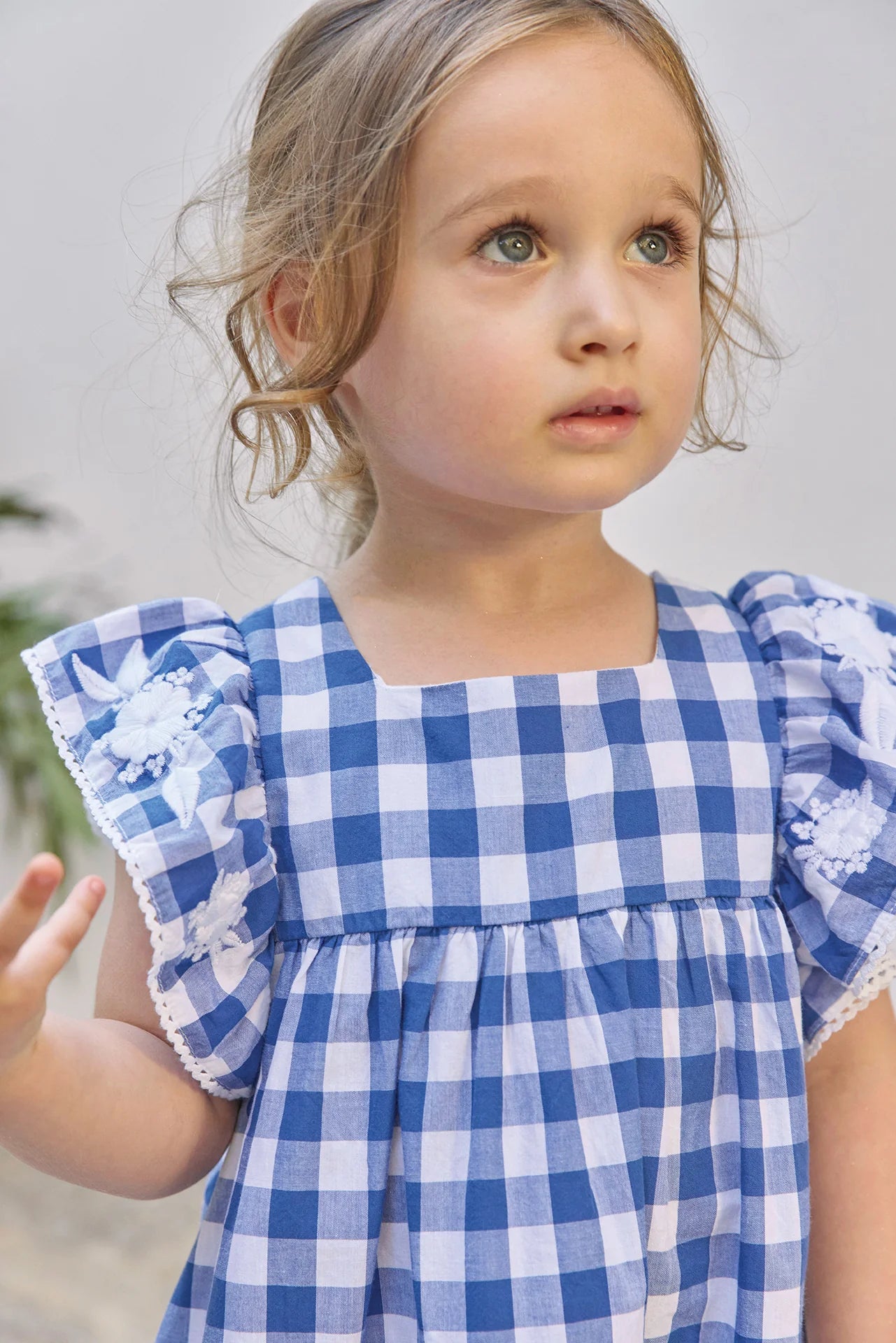 Gingham Emb Flowers Dress-Tartine et Chocolat SP26