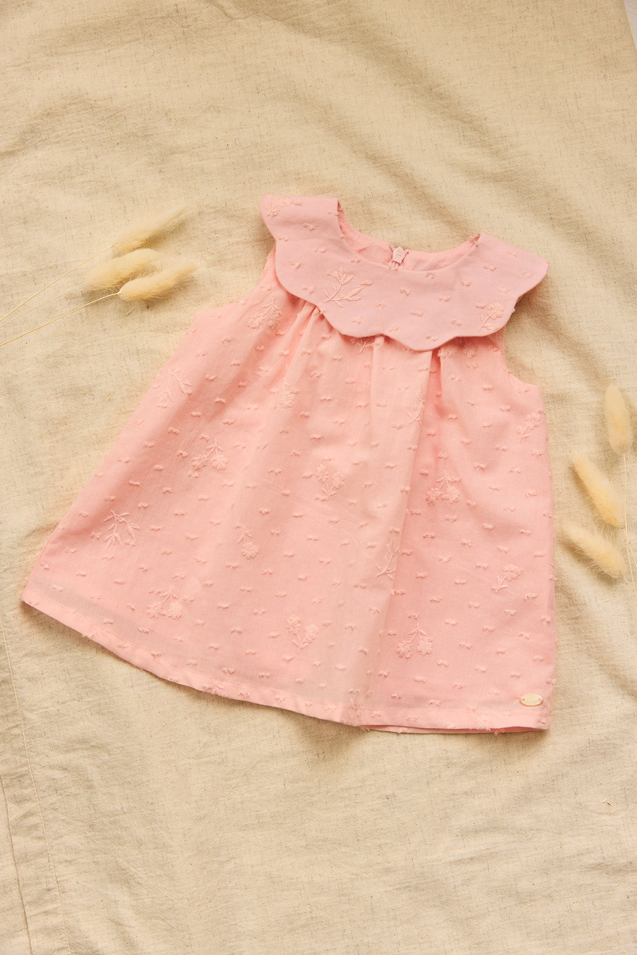 Pink Swiss Dot Dress-Tartine et Chocolat SP26