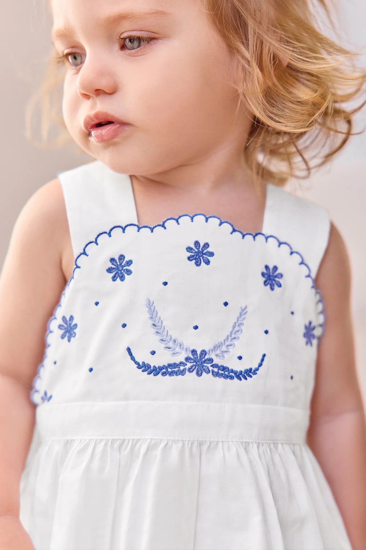 Embroidered Scalloped Short Set-Tartine et Chocolat SP26