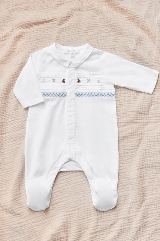 Embroidered Animal Pattern Footie-Tartine et Chocolat SP26