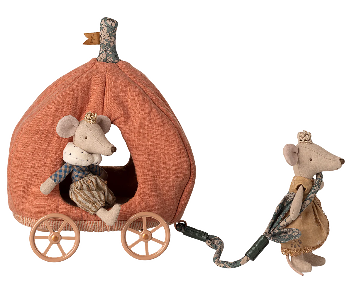Mouse Pumpkin Carriage - Maileg