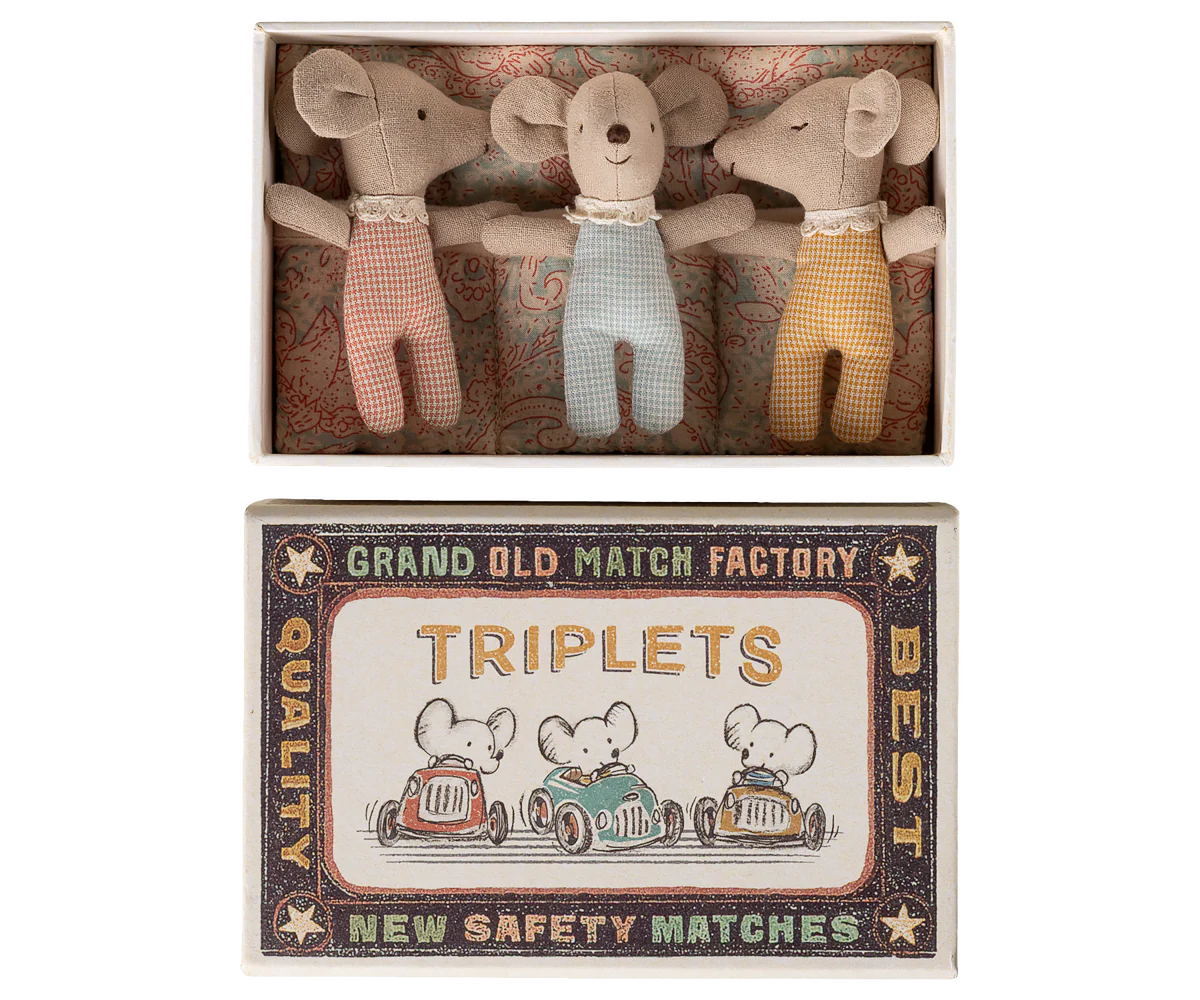 Baby Triplets in Matchbox - Maileg