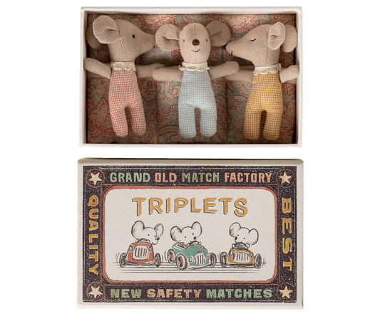 Baby Triplets in Matchbox - Maileg
