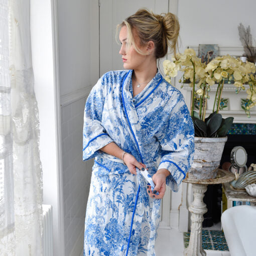 Toile De Jouy  Dressing Gown - Powell Craft