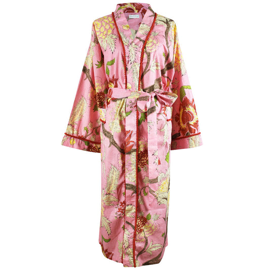 Pink Botanical Dressing Gown - Powell Craft