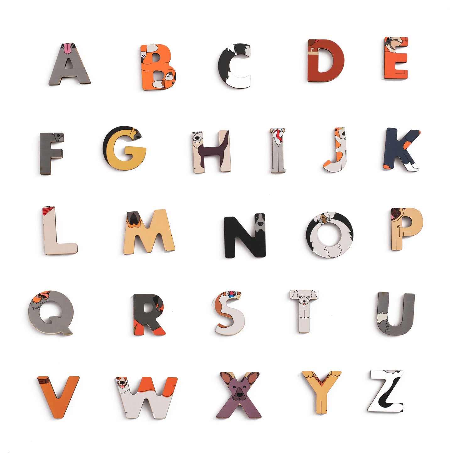 Dog Wooden Alphabet Puzzle - Alphabet Legends