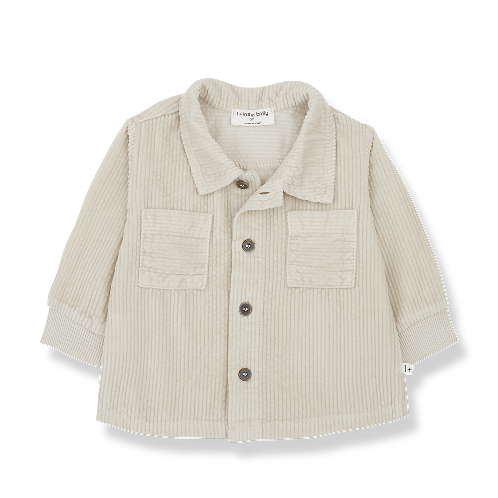 Oatmeal Corduroy Button Down - One More in the Family FW24