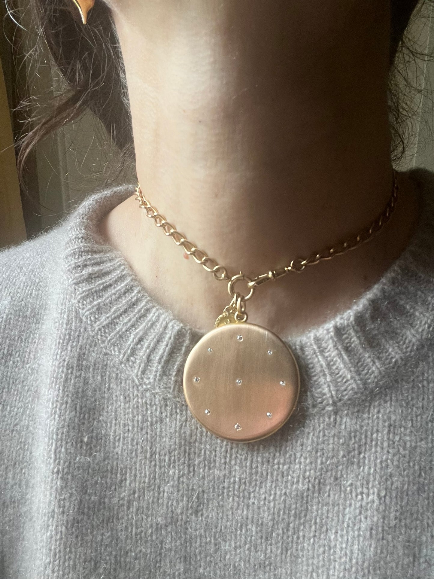 14k Shreve & Co Diamond Locket