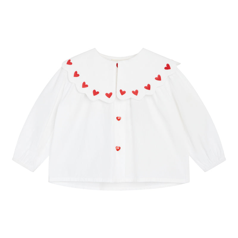 Ever Heart Collar Blouse - Floss