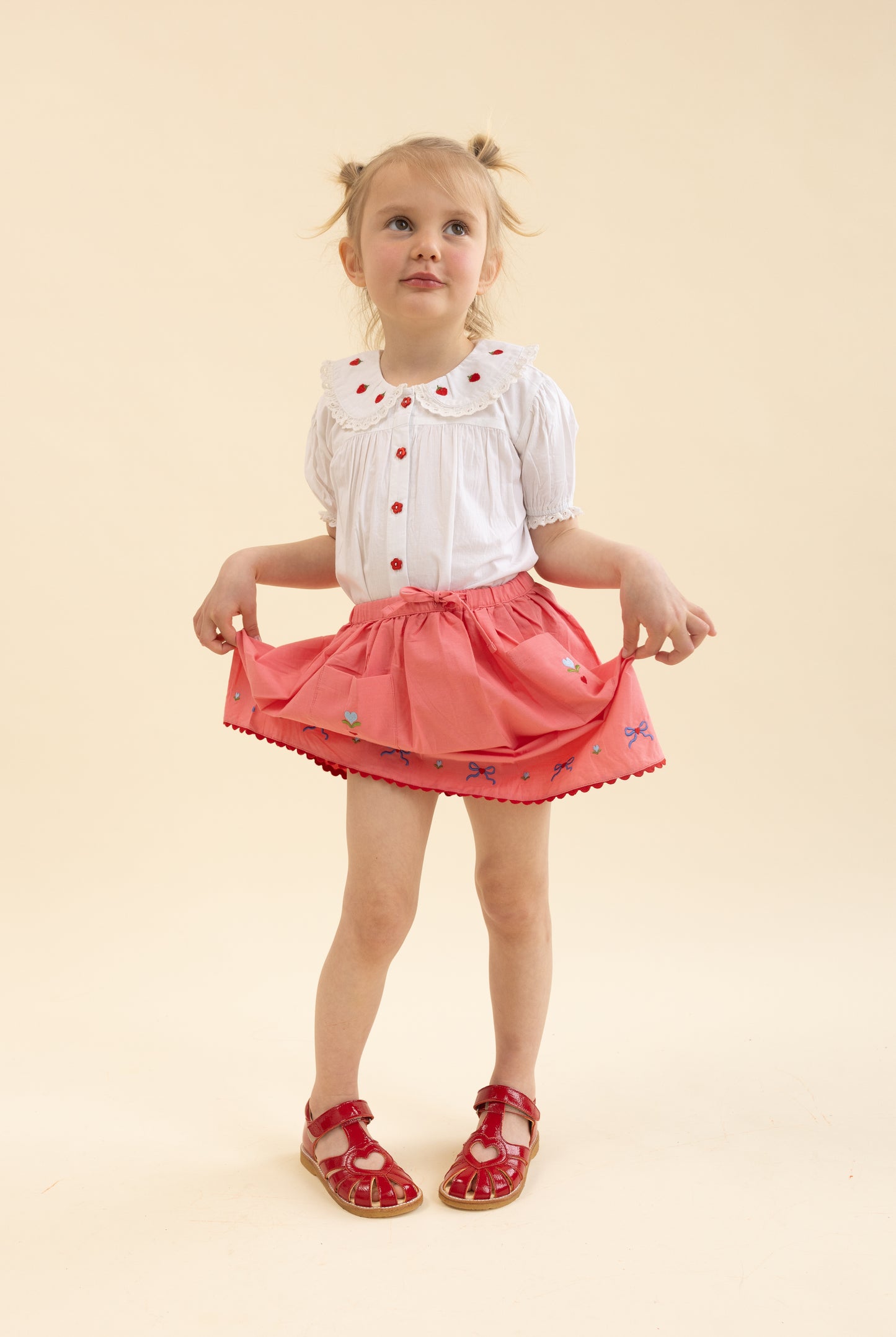 Aja SS Strawberry Blouse- Floss SP26