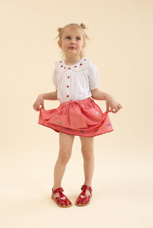 Aja SS Strawberry Blouse- Floss SP26