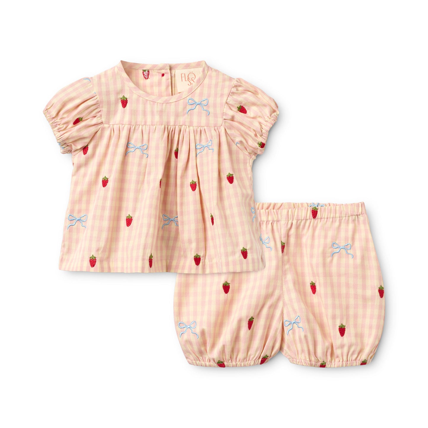 Dolly Gingham Bow Set- Floss SP26