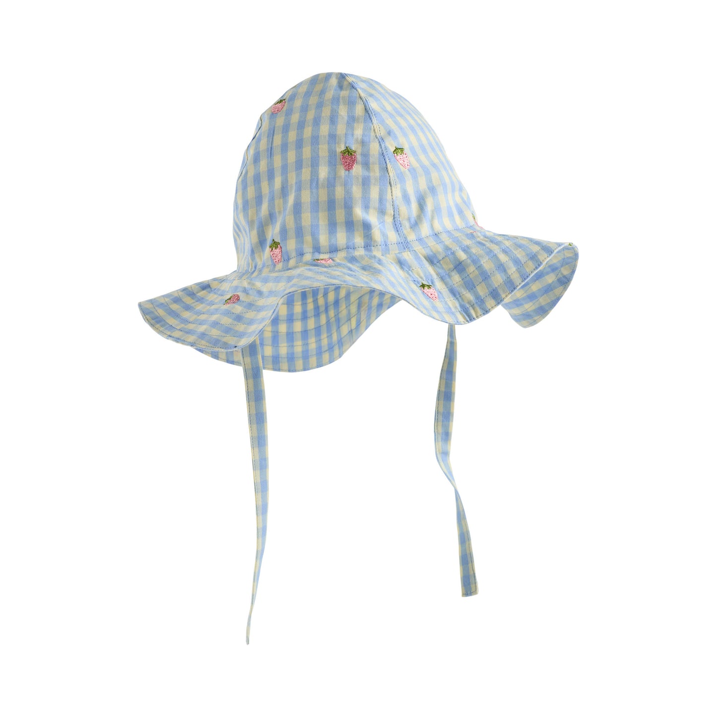 Mille Gingham Strawberry Sunhat- Floss Sp26