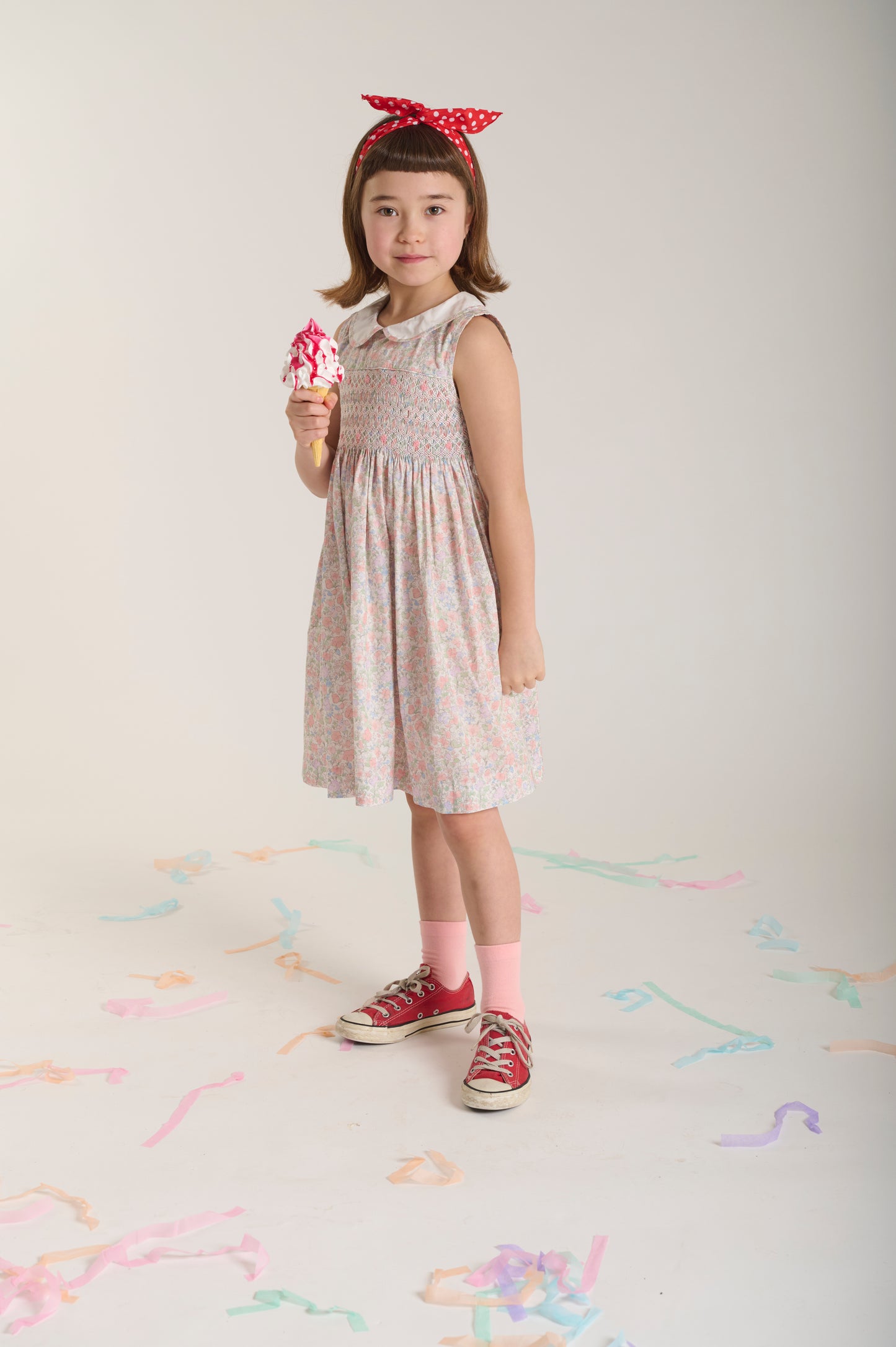 Fiona Pastel Floral Smocked Dress - Question Everything SP26