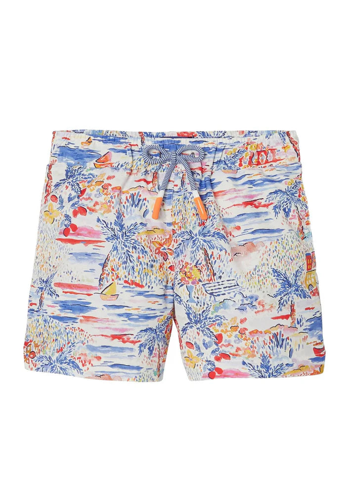 Gigi Beach Print Swim Short-Lison Paris ss25