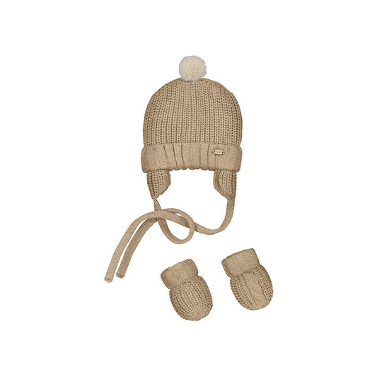 Ribbed Knit Hat/Mitt- Mayoral FW25