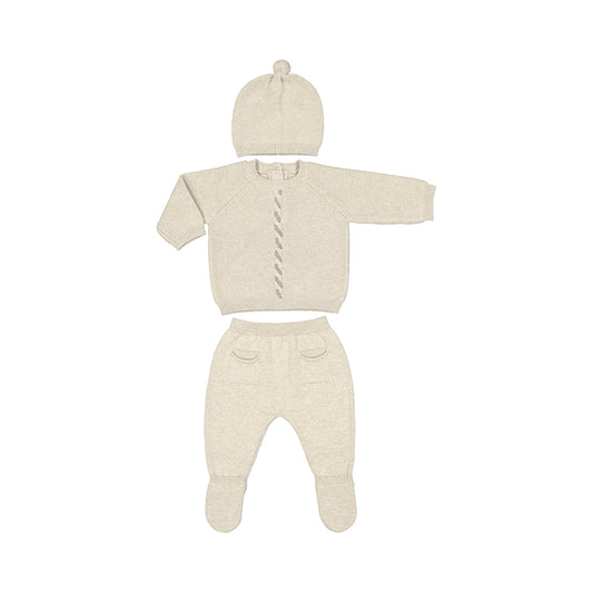 3pc Cable Knit Layette-Mayoral FW24