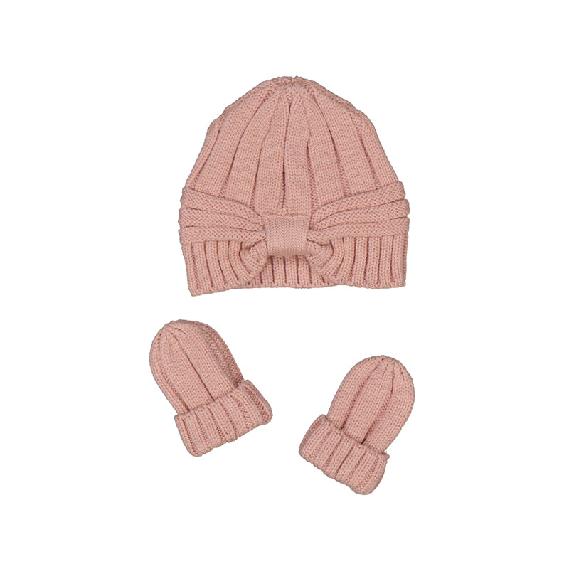 Ribbed Knit Hat/Mitt- Mayoral FW25