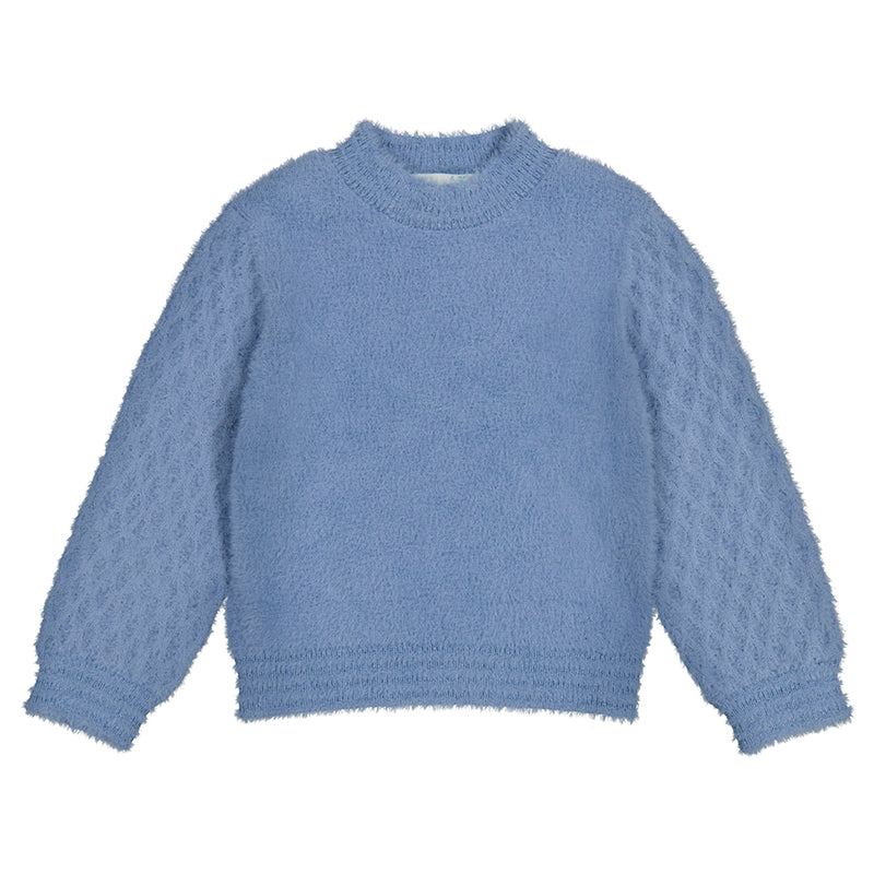 Fuzzy Mock Sweater-abel & lula FW25