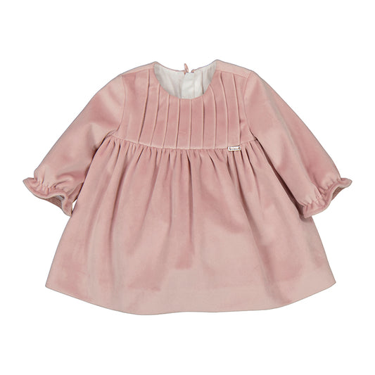 Velvet Smocked Dress-Mayoral FW25