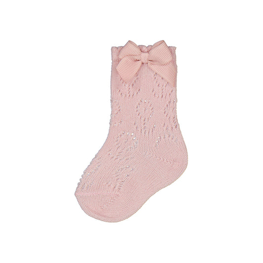 Pointelle Ankle Sock w Bow-Mayoral SP25