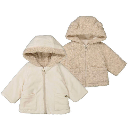 Reversible Teddy Shearling Coat- Mayoral FW25