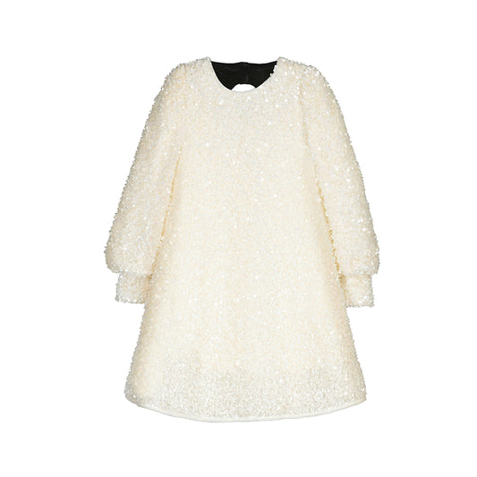 Sequin Velvet Dress-abel & lula FW25