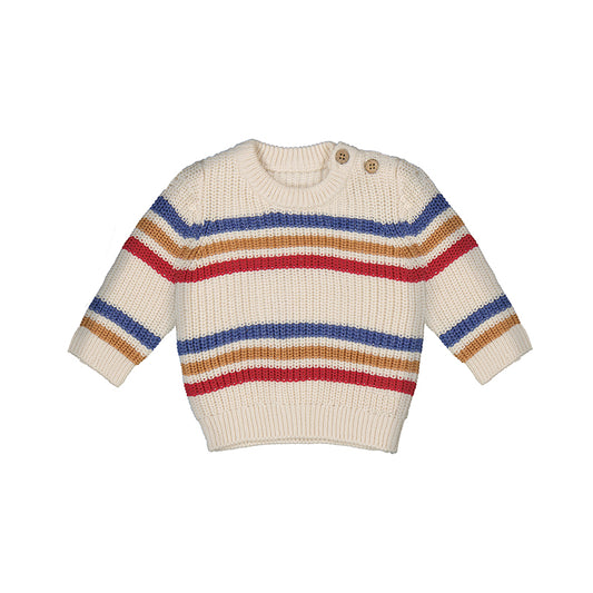 Striped Crew Chunky Knit- Mayoral FW25
