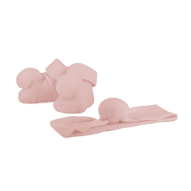 Pom Headband/Bootie Set- Mayoral FW25