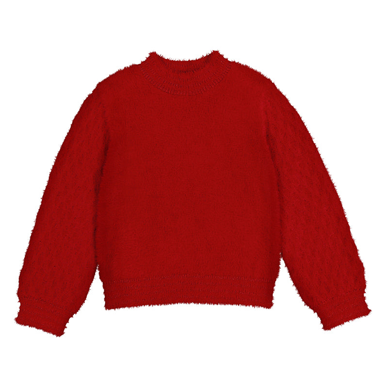 Fuzzy Mock Sweater-abel & lula FW25
