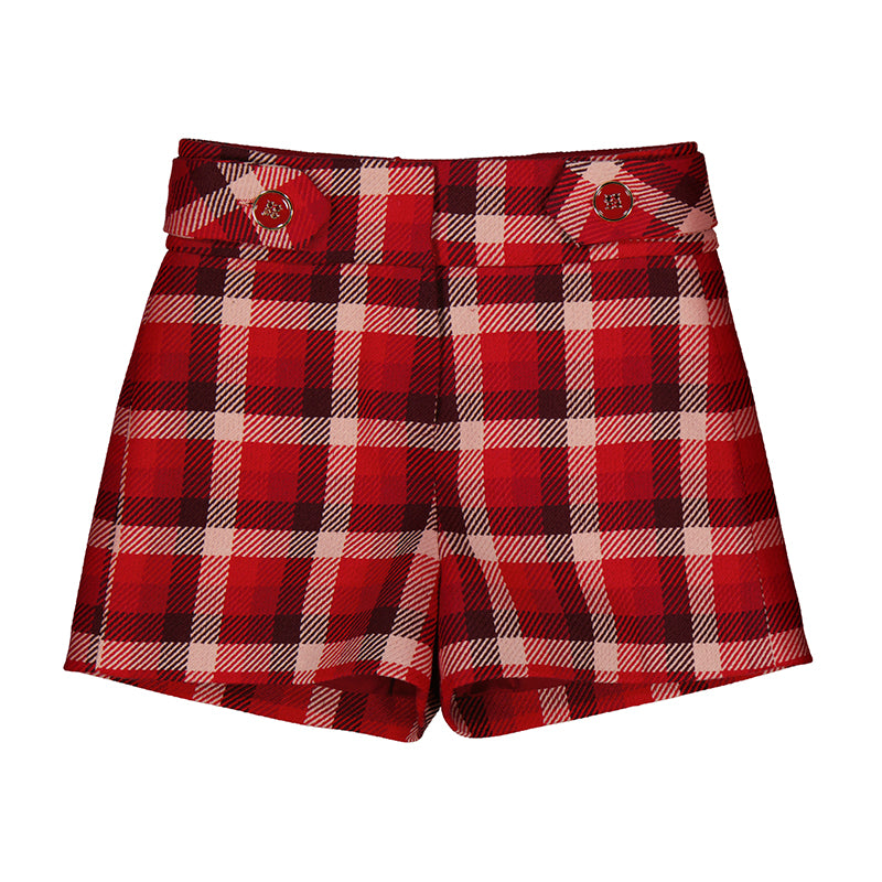 Red Checked Short-abel & lula FW25