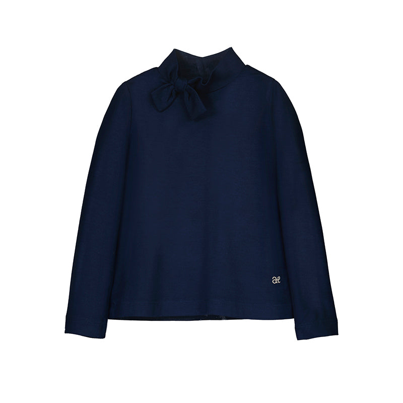 Knit Turtleneck w Bow-abel & lula FW25