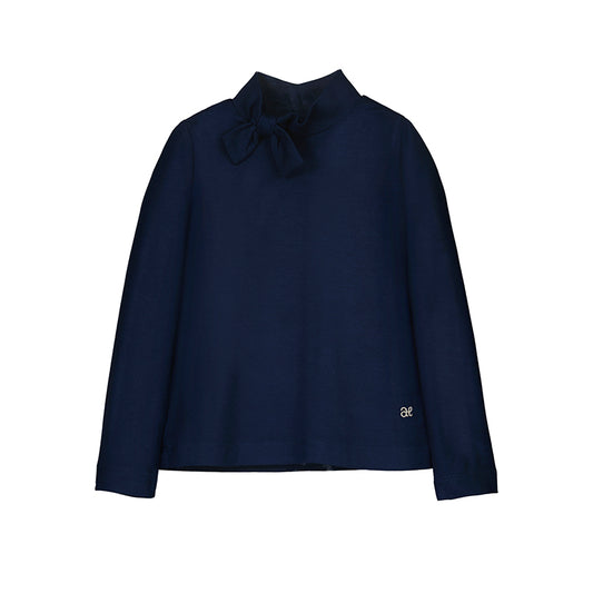 Knit Turtleneck w Bow-abel & lula FW25