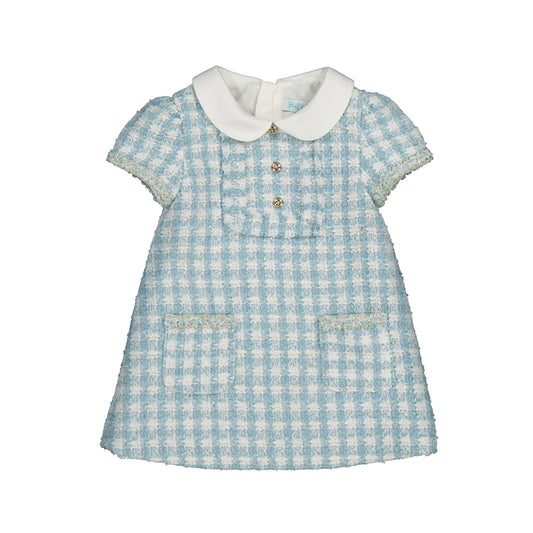 Blue Plaid Dress-abel & lula FW25