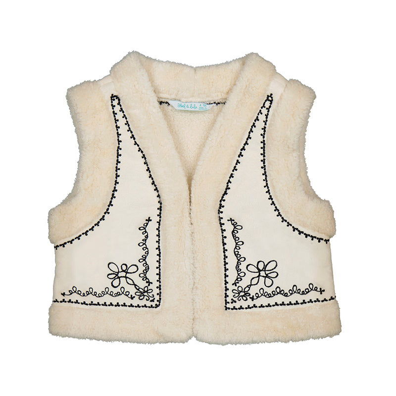 Faux Sherling Vest-abel & lula FW25