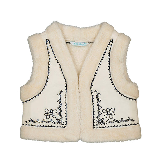 Faux Sherling Vest-abel & lula FW25