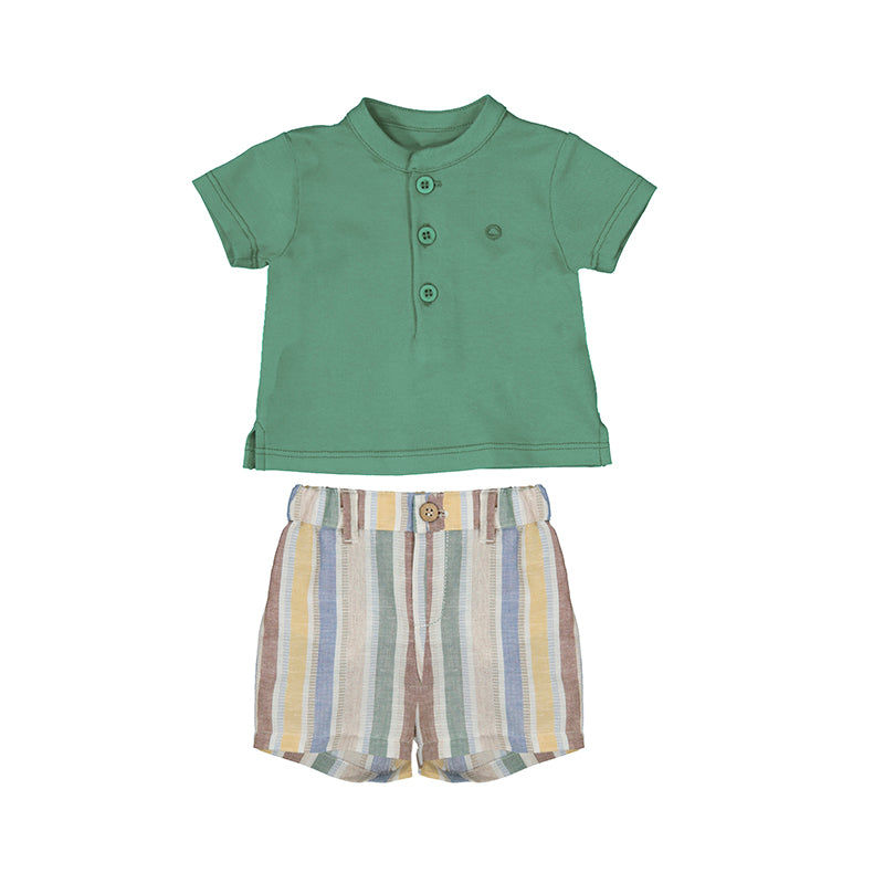 2pc Striped Short Set- Mayoral SP25