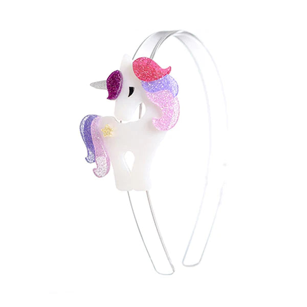 Colorful Unicorn Glitter Headband - Lilies and Roses