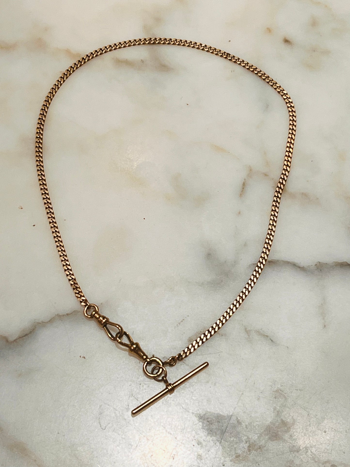 Antique 14k Curb Watch Chain