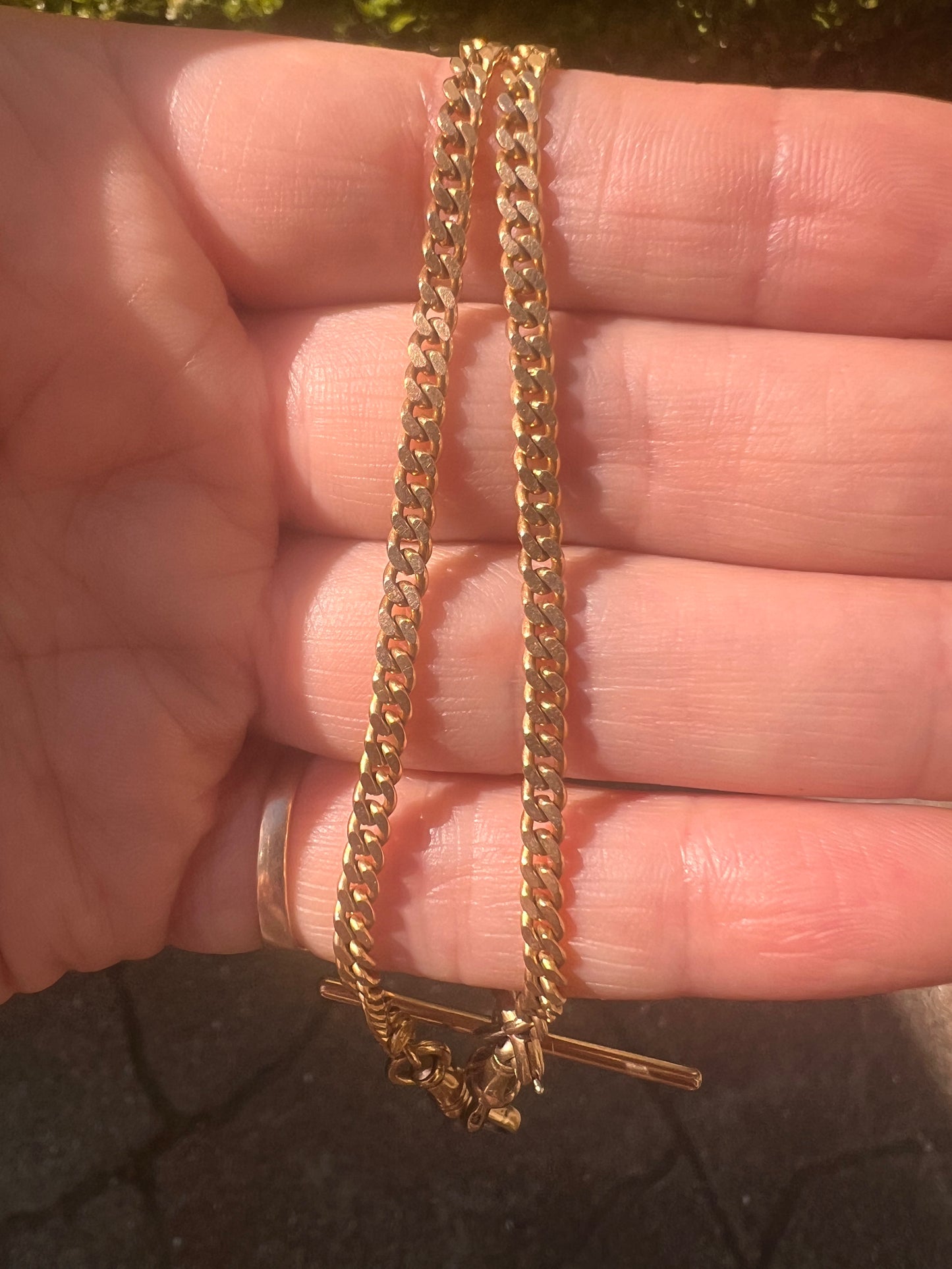 Antique 14k Curb Watch Chain
