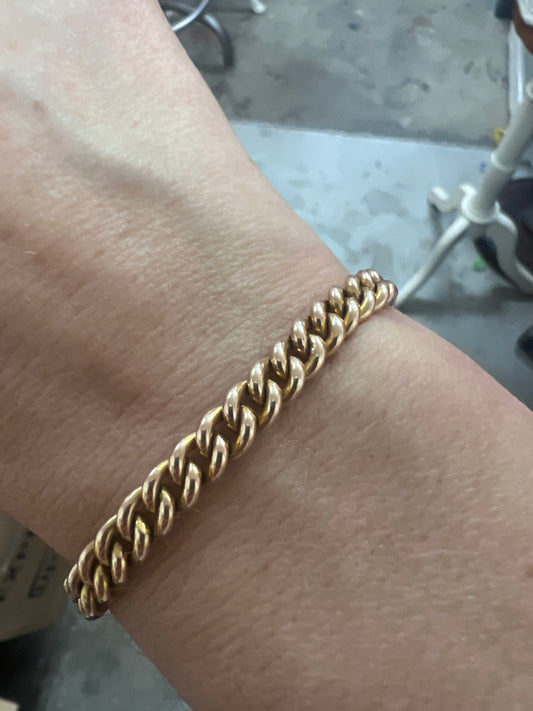 Heavy Antique Curb Bracelet