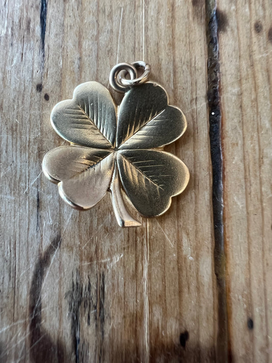 Vintage 14k Clover Charm
