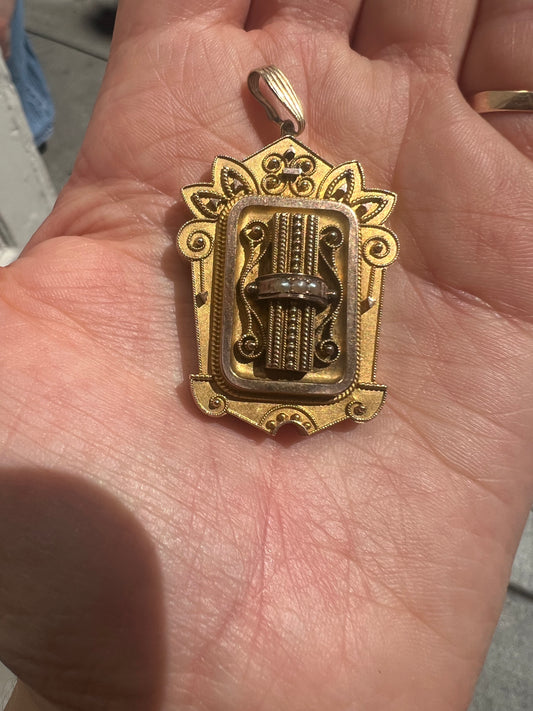 Victorian Etruscan Revival Pendant