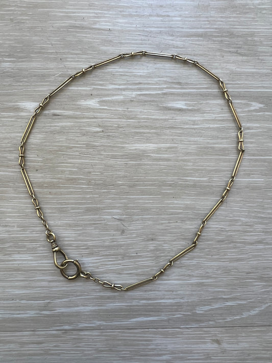 Antique 14k Bow Shaped Watch Chain
